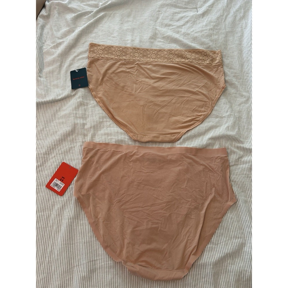 Tommy John Womens 2XL Underwear High Rise Brief Lot Of 2 Cool Cotton Lace, Air - Picture 10 of 12